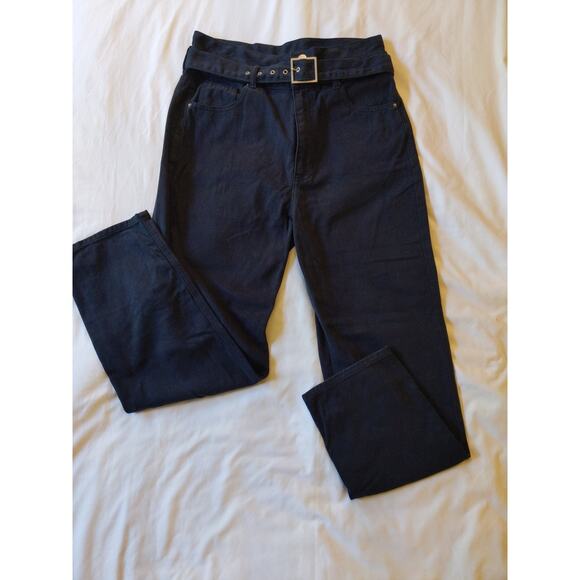 PacSun Sz Medium Black Mom Jeans w/ Belt Included - Picture 1 of 10